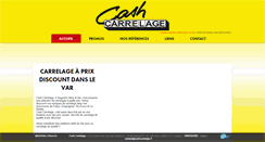 Desktop Screenshot of cashcarrelage.fr