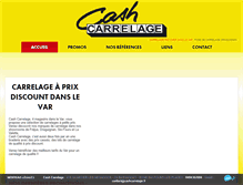 Tablet Screenshot of cashcarrelage.fr
